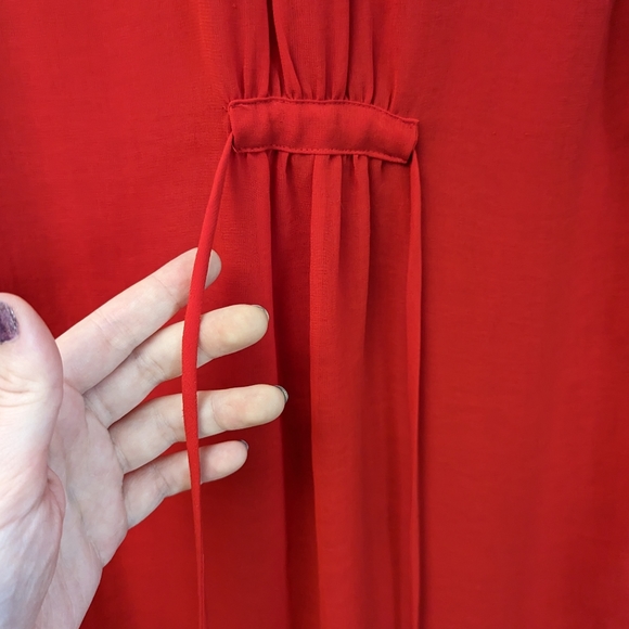 Bright Red H&M lightweight flowy summer dress, size 8 - Picture 9 of 11